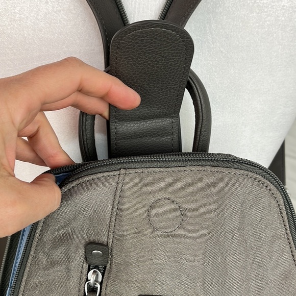 BAGGALLINI Metro Backpack With RFID Phone Wristlet STERLING SHIMMER NWT main image 2